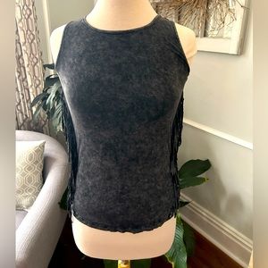 Cute Tank Top with Fringe on the Sides - Fits Women’s XS - HOST PICK